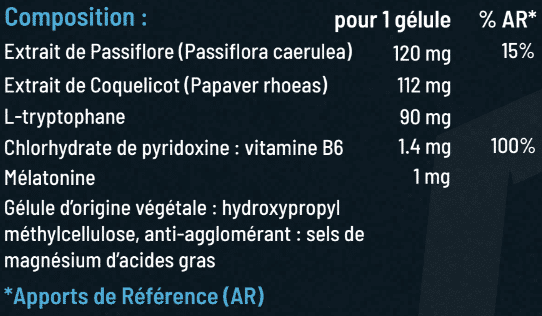 Dormir 1337pharma pasiflora, melatonina y amapola (60cps)